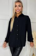 Koszule damskie - Czarna koszula damska z szerokimi rękawami TA541, Kolor czarny, Rozmiar L, AX Paris - Primodo.com - miniaturka - grafika 1