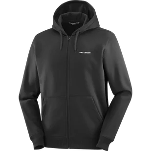 BLUZA MĘSKA SALOMON LOGO FZ M C25217 - Bluzy sportowe męskie - miniaturka - grafika 1