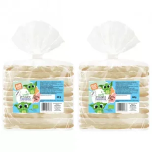 Biominki Wafle gryczane niesolone Zestaw 2 x 60 g Bio - Inne przekąski suche - miniaturka - grafika 1