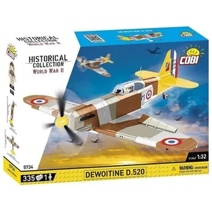 Cobi 5734 Historical Collection Wwii Samolot Myśliwski Francuski Dewoitine D.520 335 Klocków (Cobi-5734) - Klocki - miniaturka - grafika 1