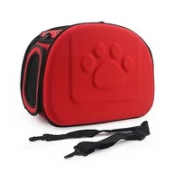Torby podróżne - Slowmoose Torba na zakupy dla psów Przenośna torebka, składana torba podróżna - siateczka do przenoszenia przez szczeniaka czerwony 43x31x29cm M - miniaturka - grafika 1