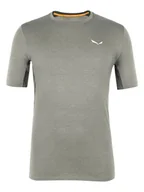 Koszulki sportowe męskie - Salewa Koszulka funkcyjna w kolorze khaki - miniaturka - grafika 1