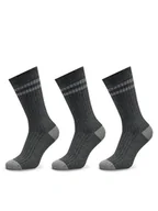 Skarpetki męskie - Pepe Jeans Zestaw 3 par wysokich skarpet męskich PMU30057 Szary - miniaturka - grafika 1