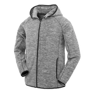 Bluzy sportowe męskie - Męska Bluza Fitness Z Mikropolaru Z Zamkiem Błyskawicznym - miniaturka - grafika 1
