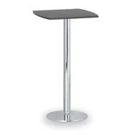 Stoły i stoliki do biura - B2B Partner Stolik wysoki Olympo II, 660 x 660 mm, chromowana podstawa, płyta antracyt 423282 - miniaturka - grafika 1