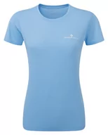 Koszulki sportowe damskie - RONHILL Koszulka biegowa damska CORE S/S TEE CrnflwrBlue/BrghtWhte - miniaturka - grafika 1