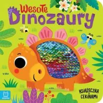 Książeczka z cekinami. Wesołe dinozaury - Książki edukacyjne - miniaturka - grafika 1