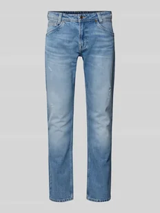 Jeansy o kroju tapered fit z mieszanki bawełny - Spodnie męskie - miniaturka - grafika 1