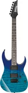 Gitary elektryczne - Ibanez GRG120QAASP-BGD Gitara elektryczna serii GIO - czarny sprzęt - niebieska gitara - miniaturka - grafika 1