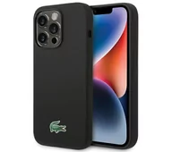 Etui i futerały do telefonów - Lacoste LCHMP15LSLOK Hardcase Silicone MagSafe do iPhone 15 Pro Czarny - miniaturka - grafika 1