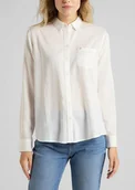 Koszule damskie - DAMSKA KOSZULA LEE ONE POCKET WHITE CANVAS L45TGFRR 112110522 - Lee - miniaturka - grafika 1