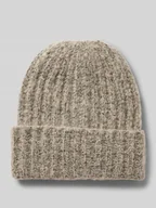 Czapki damskie - Czapka beanie z prążkowanej dzianiny model ‘PYRON’ - miniaturka - grafika 1