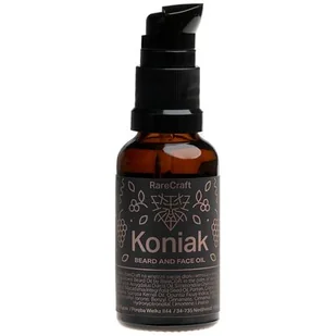 Olejek do brody, Koniakowy, 30 ml, RareCraft - Kosmetyki i akcesoria do pielęgnacji brody - miniaturka - grafika 1