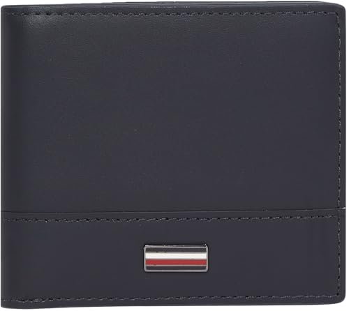 TOMMY HILFIGER Męski portfel TH CORP MINI CC AM0AM13244 Bifold, niebieski (Space Blue), OS, Niebieski (Space Blue), rozmiar uniwersalny