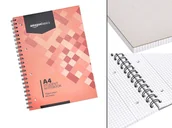 Zeszyty szkolne - AMAZON Notatnik A4 kołozeszyt 80 kartek Notes KRATKA 70g - miniaturka - grafika 1