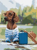 Malowanie po numerach - Malowanie po numerach - Mały podróżnik 30x40 - Ideyka - miniaturka - grafika 1