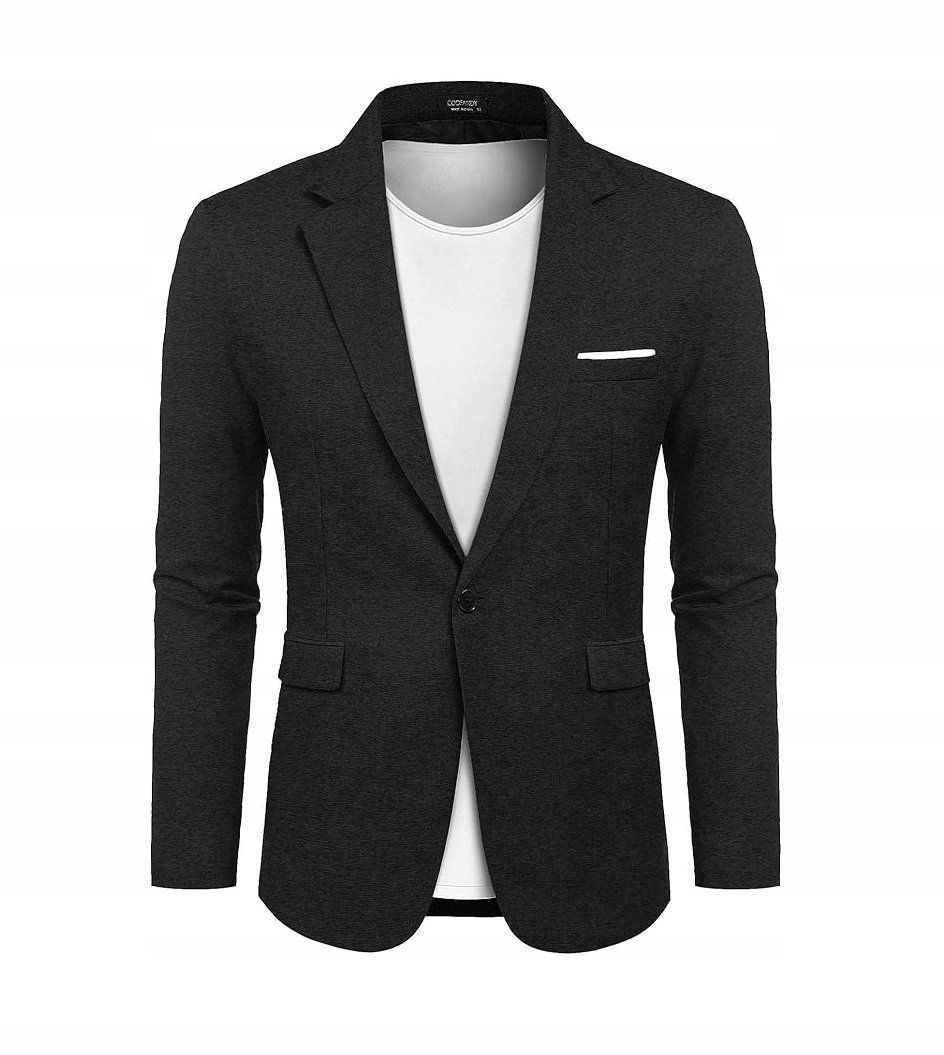 MĘSKA MARYNARKA CASUAL slim fit elegancka sportowa na co dzień rozmiar XL