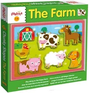 Puzzle - Lisciani Giochi LUDATTICA Drewniane puzzle - Farma DA-49899 - miniaturka - grafika 1