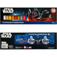 Masy plastyczne - Plastelina Kwadratowa Zestaw 18 Sztuk Star Wars - miniaturka - grafika 1