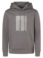 Bluzy męskie - BOSS Green Bluza męska z kapturem - Soody Mirror Mężczyźni szary jednolity, S - miniaturka - grafika 1