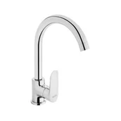 Baterie kuchenne - Invena Esla Jednouchwytowa bateria kuchenna stojąca z obrotową wylewką, chrom BZ-94-001-V - miniaturka - grafika 1