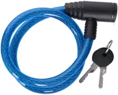 Zabezpieczenia do roweru - Dunlop Zapięcie zabezpieczenie rowerowe na kluczyk 150cm E-08264-BLU - miniaturka - grafika 1