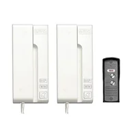 Domofony - Domofon DUO BIANCO ADP-33A3 biały EURA - miniaturka - grafika 1