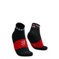 Skarpetki sportowe męskie - COMPRESSPORT Skarpetki do biegania ULTRA TRAIL SOCKS LOW V2.0 black/red - miniaturka - grafika 1