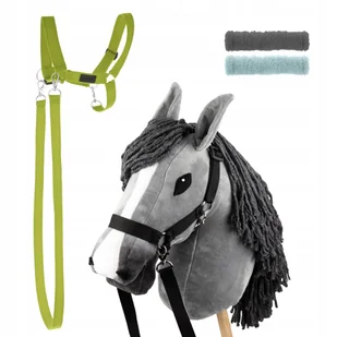 Zestaw Skippi - Hobby Horse szary i dodatkowy kantar - jasny zielony - Księgarnia OUTLET Zestaw Skippi - Hobby Horse szary i dodatkowy kantar - jasny zielony - Księgarnia OUTLET - miniaturka - grafika 1