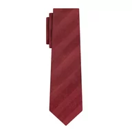 Krawaty i muchy męskie - Krawat jedwabny bordowy w pasy EM 14 - EM Men's Accessories - miniaturka - grafika 1
