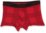 Spodenki damskie - Calvin Klein Męskie szorty męskie w stylu retro 59a, Textured Plaid_exact, XL - miniaturka - grafika 1