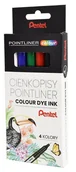 Cienkopisy - Pentel Cienkopis 4kol 0.4 Fib Pen S40-ST4PL Wb - miniaturka - grafika 1