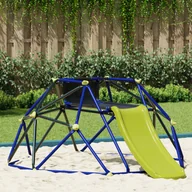 Place zabaw - vidaXL Domek do wspinaczki ze zjeżdżalnią dla dzieci 3-10 lat 247 cm 200 kg - miniaturka - grafika 1