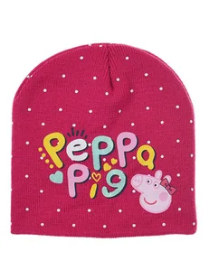 Peppa Pig Czapka "Świnka Peppa" w kolorze różowym ze wzorem - Czapki damskie - miniaturka - grafika 1