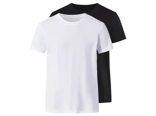 esmara Men T-shirty męskie z bawełną, 2 sztuki (Czarny / biały, M (48/50)) - Koszulki męskie esmara Men T-shirty męskie z bawełną, 2 sztuki (Czarny / biały, M (48/50)) - Koszulki męskie - miniaturka - grafika 1