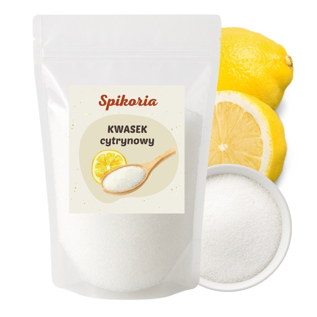 KWASEK CYTRYNOWY 1kg spożywczy kwas cytrynowy Spikoria 1000g