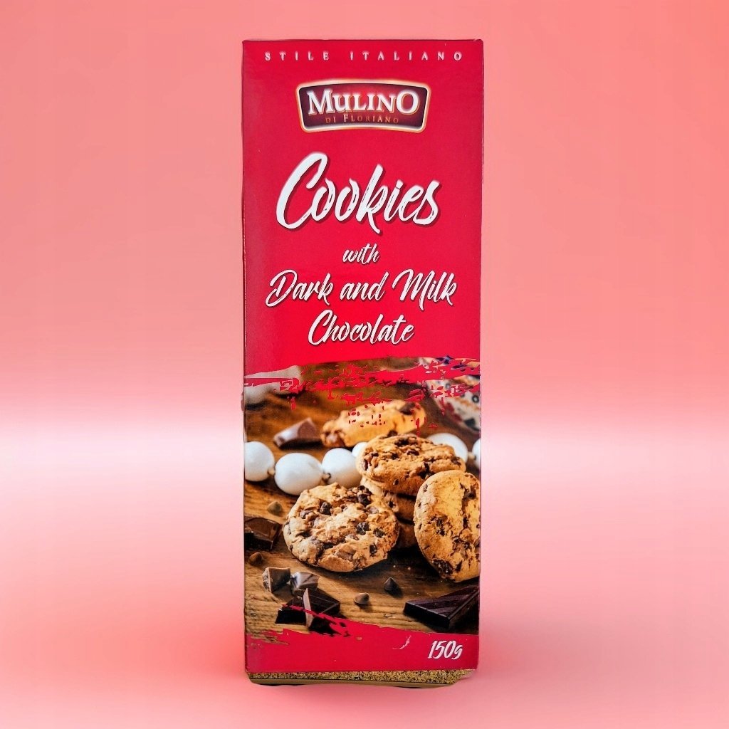 Ciastka z ciemną i mleczną czekoladą 150g