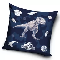 Pościel dla dzieci - Poszewka 40x40 dekoracyjna MIĘKKI VELVET dla dziecka Jurassic Park T-rex - miniaturka - grafika 1