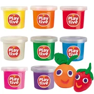 Zabawki interaktywne dla dzieci - Masy plastyczne Playtive 425757 8 kolorów tęczowe - miniaturka - grafika 1