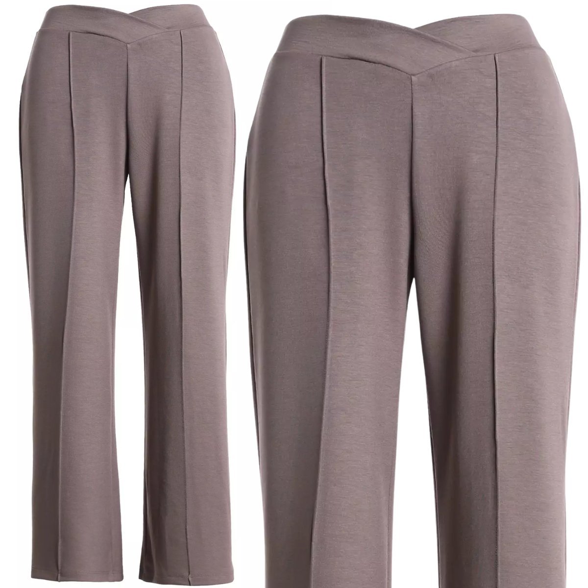 Spodnie Damskie Wiskozowe Stylowe Komfortowe Wygodne Eleganckie Moraj Xl Mocca