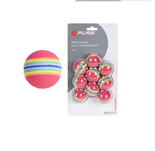 Piłki treningowe piankowe w prążki (9 szt). - Golf - miniaturka - grafika 1