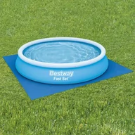 Akcesoria do basenów - Bestway Mata pod basen Flowclear, 396 x 396 cm - miniaturka - grafika 1