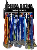 Piłka nożna - Wieszak na medale PIŁKA NOŻNA twoje imię dowolny tekst 164.3 - miniaturka - grafika 1