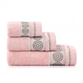 Okrycia kąpielowe dla dzieci - Ręcznik Rondo 2 70x140 różowy - miniaturka - grafika 1