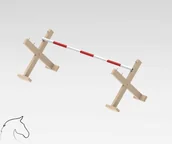 Zabawki sensoryczne - Cavaletti Z Jedną Poprzeczką 100 Cm Hobby Horse Woodhops - miniaturka - grafika 1