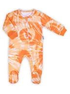 Pajacyki dla niemowląt - Niemowlęcy pajac bawełniany w odcieniach pomarańczy Nicol,r.56 - miniaturka - grafika 1