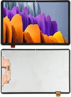 Części serwisowe do telefonów - Oryginalny wyświetlacz LCD + ekran dotykowy Samsung Galaxy Tab S7 T870 T875 T876 SM-T870 (Regenerowany) Czarny - miniaturka - grafika 1