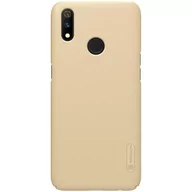 Etui i futerały do telefonów - Nillkin Super Frosted Shield - Etui Realme 3 Pro (Realme X Lite) (Golden) - miniaturka - grafika 1