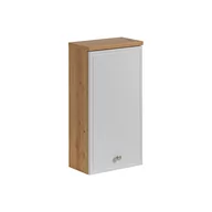 Szafki łazienkowe - Szafka Łazienkowa Wisząca z Drzwiami 830 Samoa White Comad Biały, Dąb Artisan - miniaturka - grafika 1