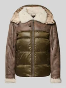 Kurtki męskie - Kurtka pikowana z kapturem - miniaturka - grafika 1